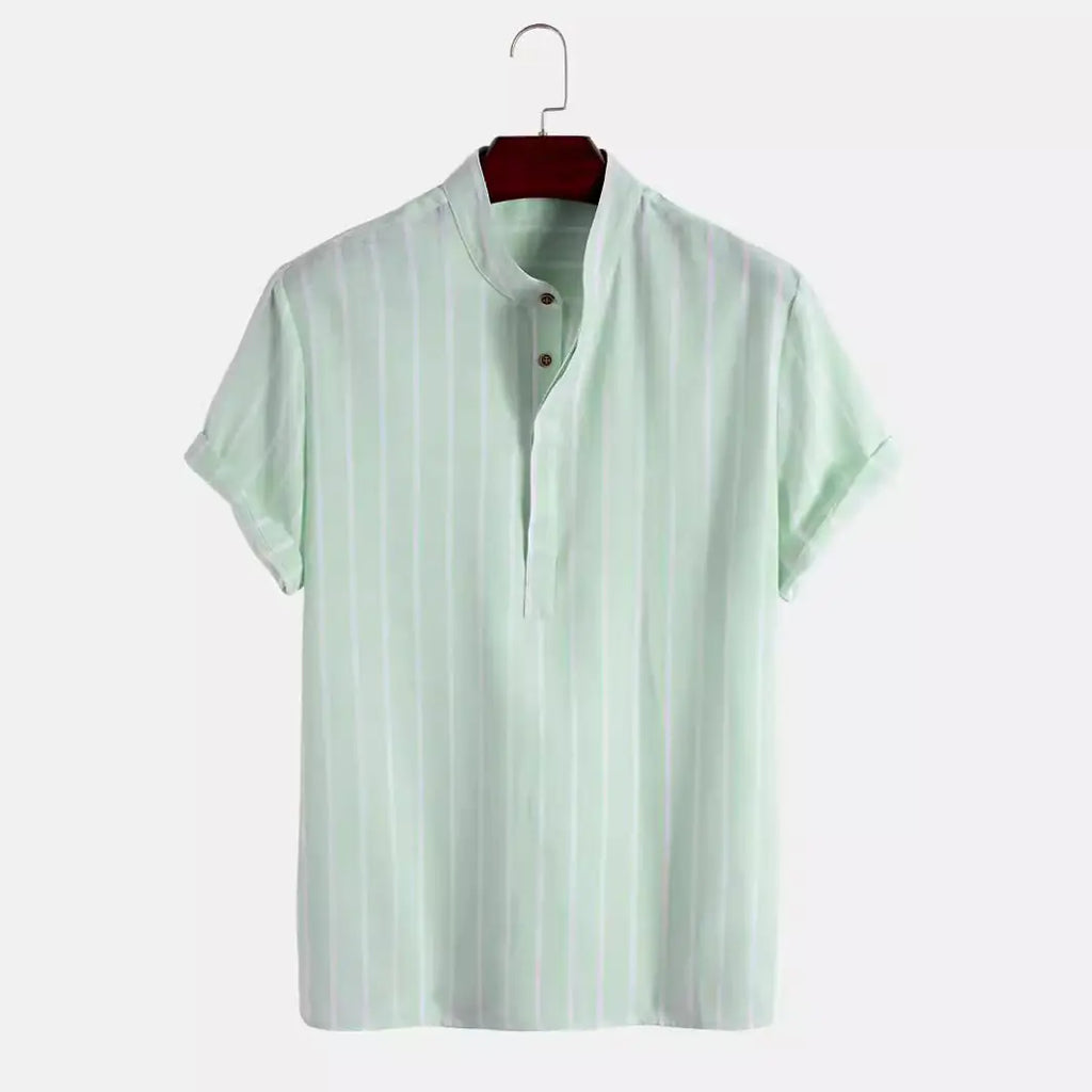 "Popular Amazon Striped Woven Shirt"