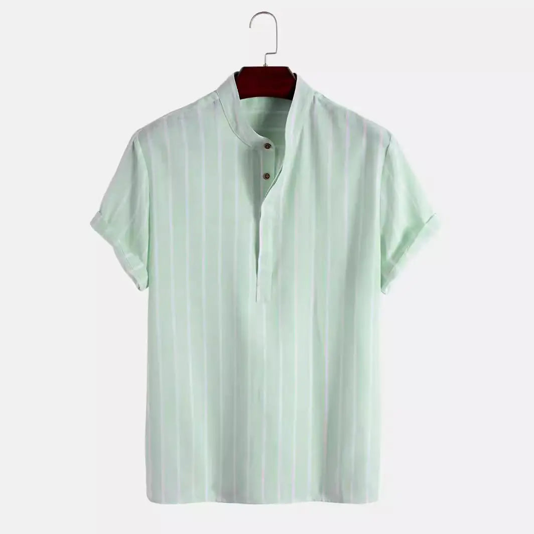 "Popular Amazon Striped Woven Shirt"