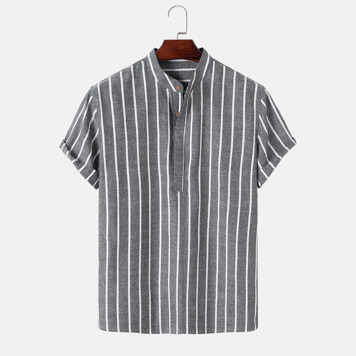 "Popular Amazon Striped Woven Shirt"