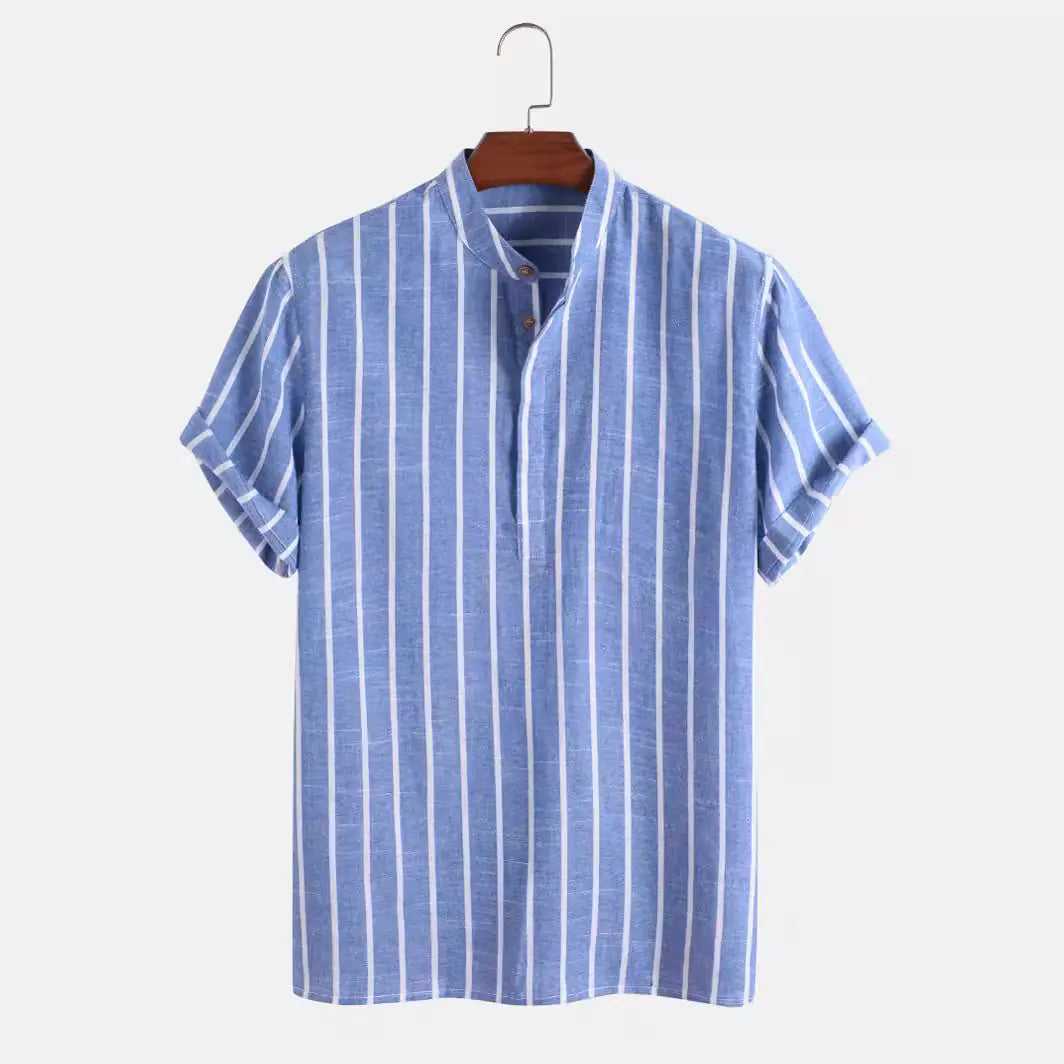 "Popular Amazon Striped Woven Shirt"