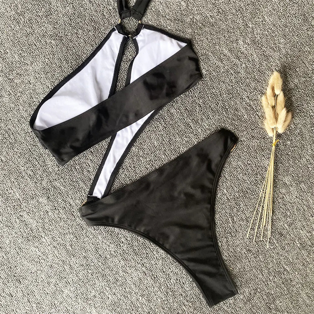 2020 Popular Women's Irregular Bikini Swimsuit Set
