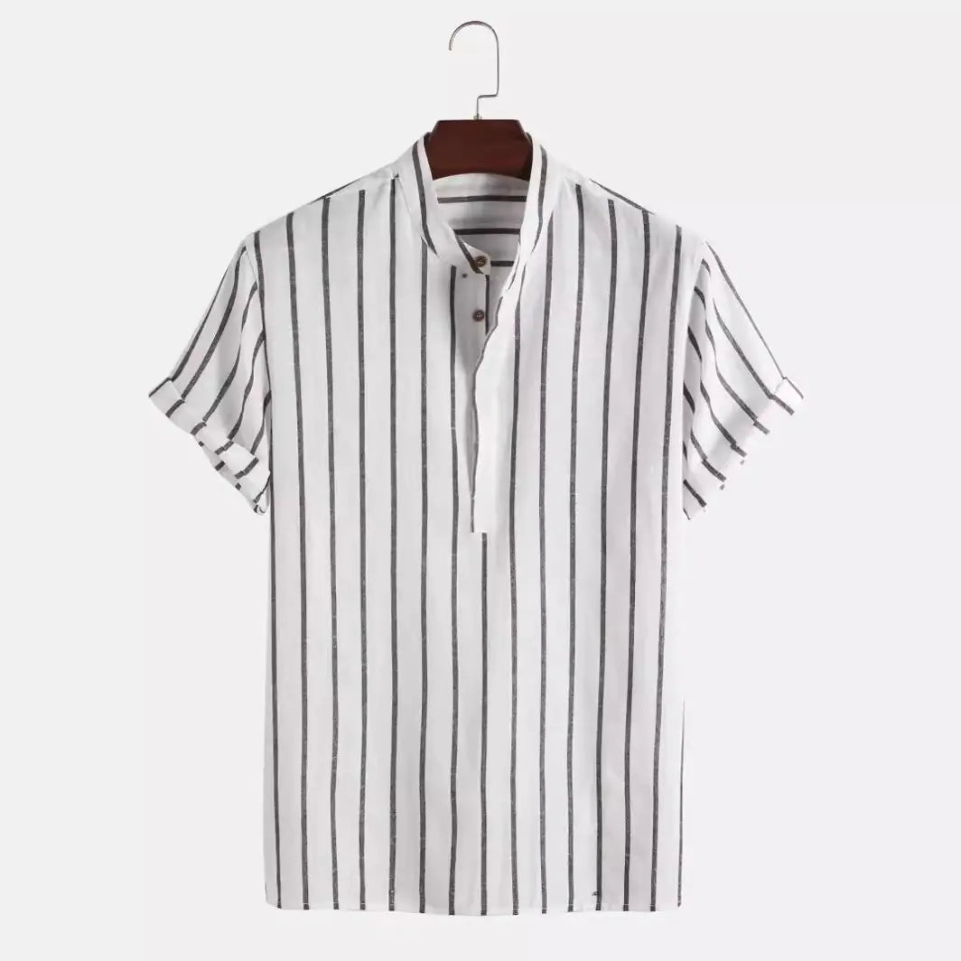 "Popular Amazon Striped Woven Shirt"