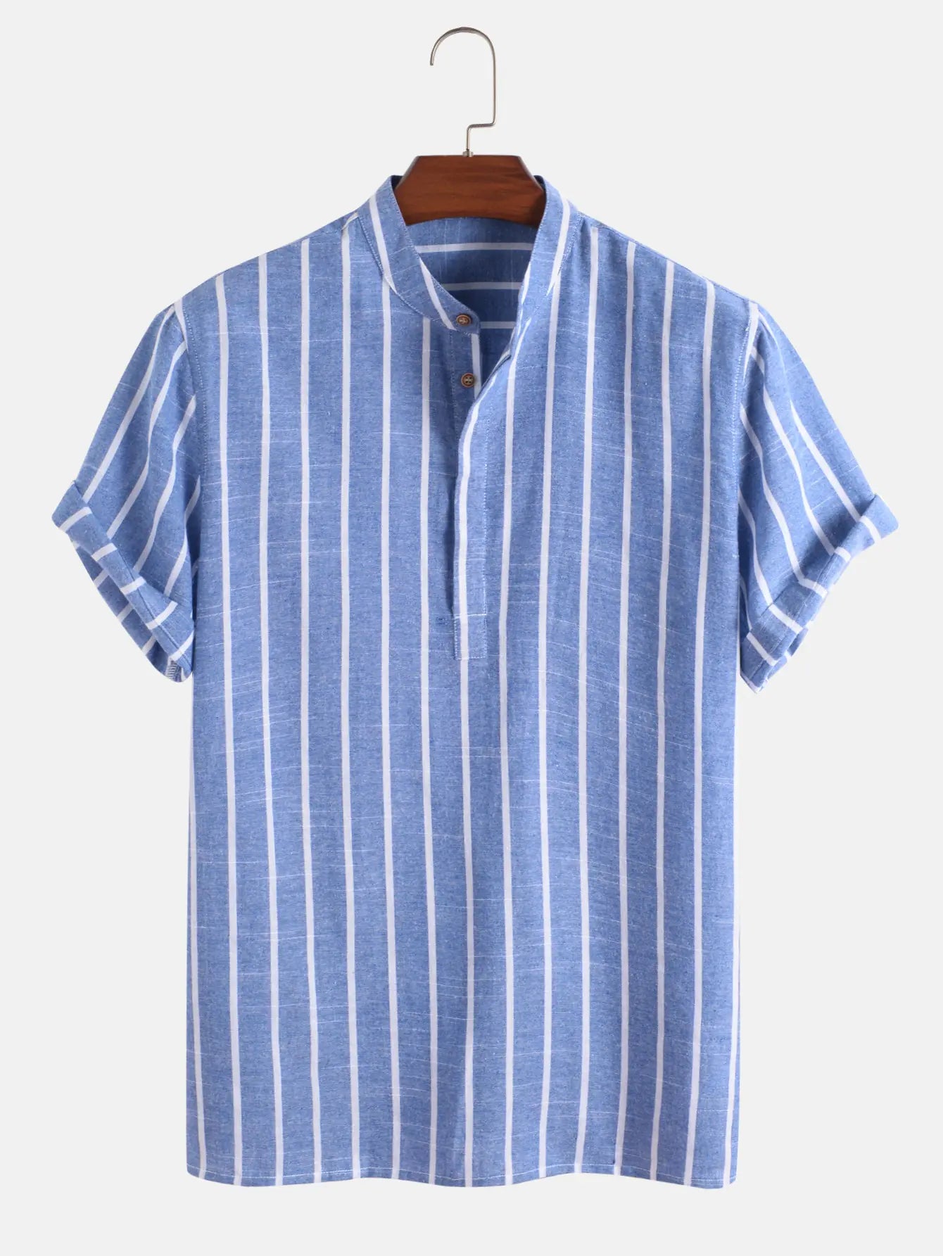 "Popular Amazon Striped Woven Shirt"
